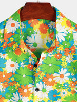 Hawaiian Tropical Floral Print Shirt