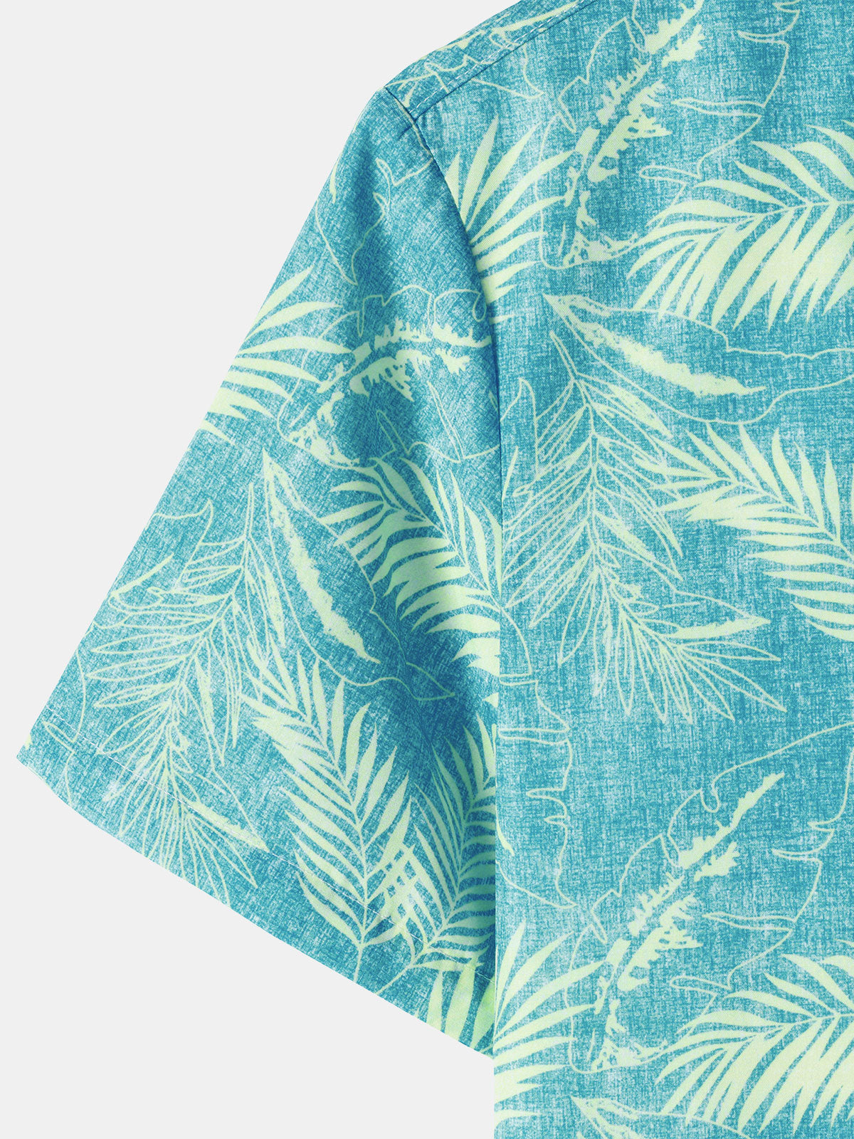 Hawaiian Casual Short-Sleeve Pockets Shirts, Tropical Print