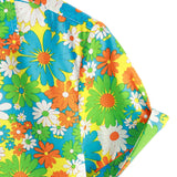 Cotton Hawaiian Shirt with Buttons for Men