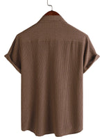 Cotton Casual Shirt with Short Sleeves for Men - Summer