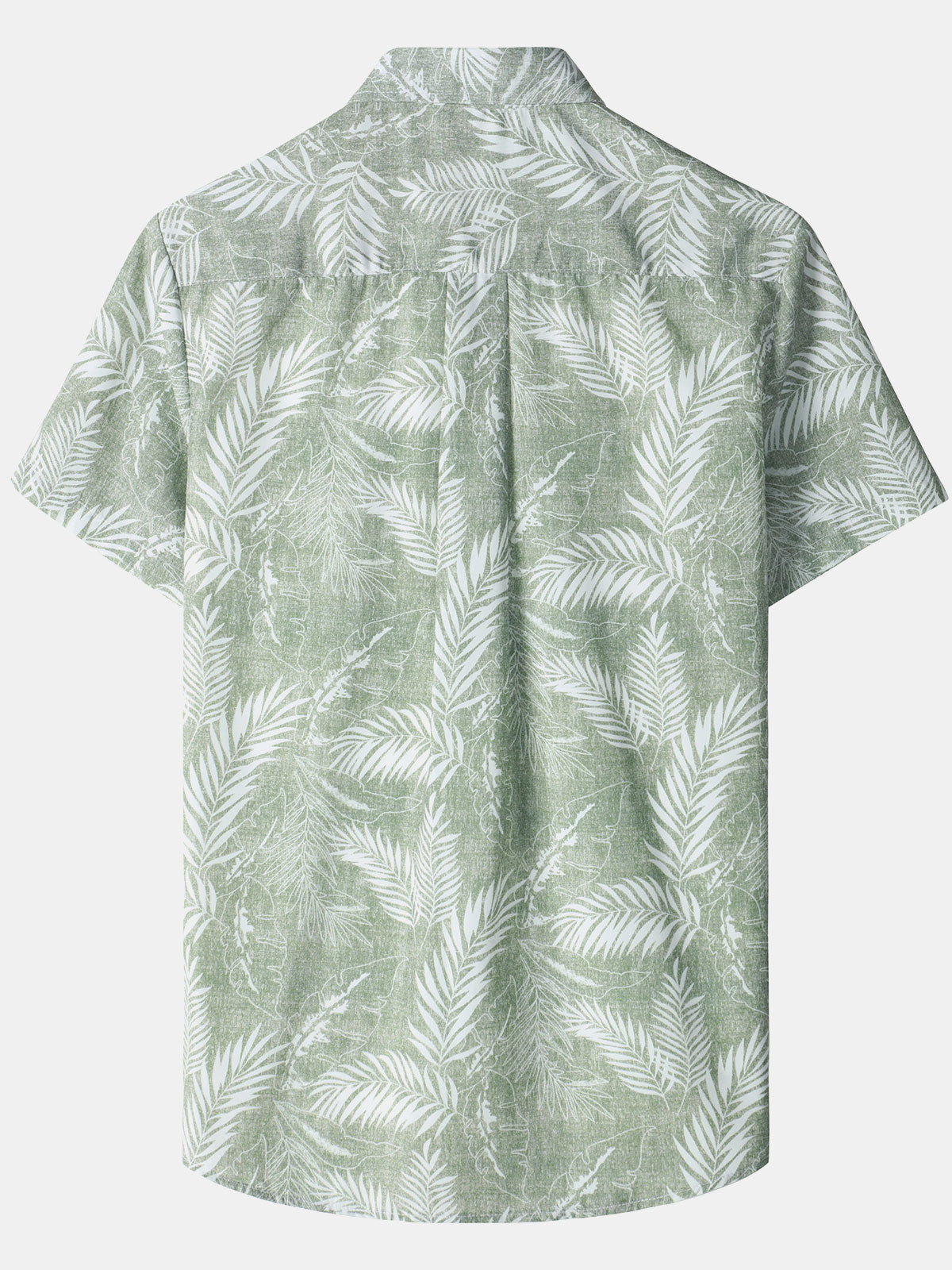 Hawaiian Casual Short-Sleeve Pockets Shirts, Tropical Print