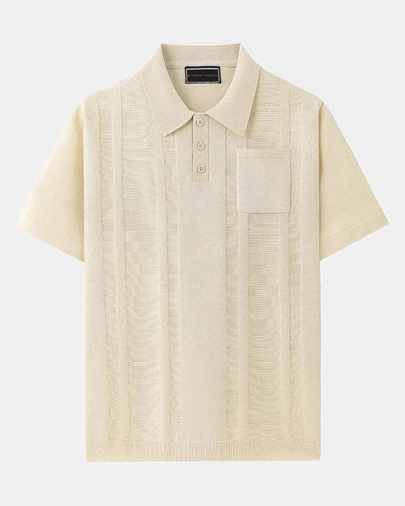 Abu Men's Polo Shirt, Dhabi in Khaki