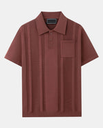 Abu Dhabi Textured Knit Polo