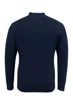 Men's Half-Zip Sweater with Collar – Royal Blue