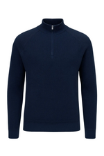 Men's Half-Zip Sweater with Collar – Royal Blue