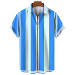 Striped Short-Sleeve Summer Shirt