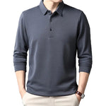 Elegant Long-Sleeve Polo Shirt