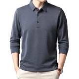 Elegant Long-Sleeve Polo Shirt