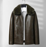 Leather Fleece Jacket