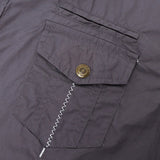Cotton Cargo Shirt with Short Sleeves