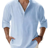 Piotr - Breathable Linen Men's Shirt