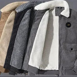 Elegant Corduroy Fleece Jacket