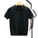 Breathable Knit Polo Shirt