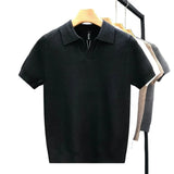 Breathable Knit Polo Shirt