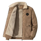 Elegant Corduroy Fleece Jacket