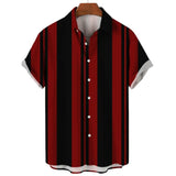 Striped Short-Sleeve Summer Shirt