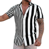 Striped Short-Sleeve Summer Shirt