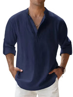 Piotr - Breathable Linen Men's Shirt