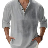 Piotr - Breathable Linen Men's Shirt