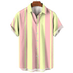 Striped Short-Sleeve Summer Shirt