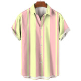 Striped Short-Sleeve Summer Shirt