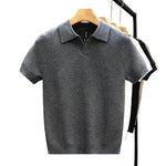 Breathable Knit Polo Shirt