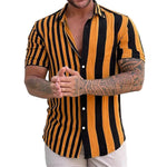 Striped Short-Sleeve Summer Shirt