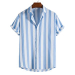Striped Short-Sleeve Summer Shirt
