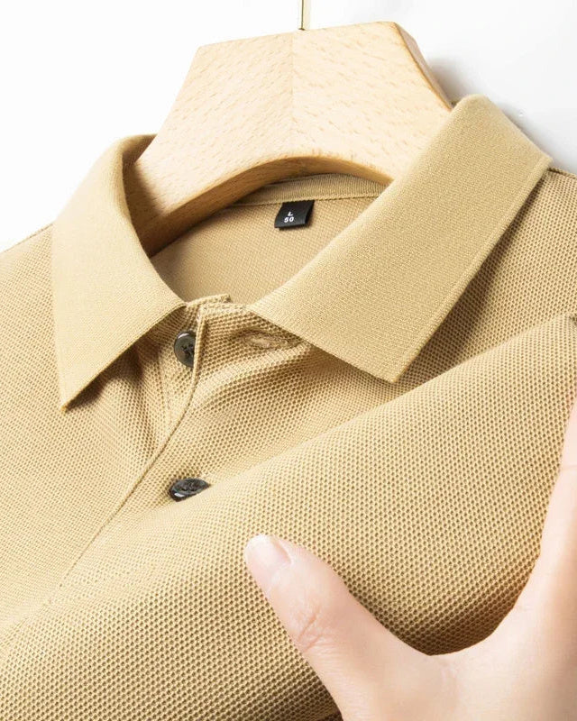 Men's Cotton Polo Shirt, Casual in Yellow