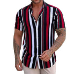 Striped Short-Sleeve Summer Shirt