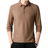 Elegant Long-Sleeve Polo Shirt