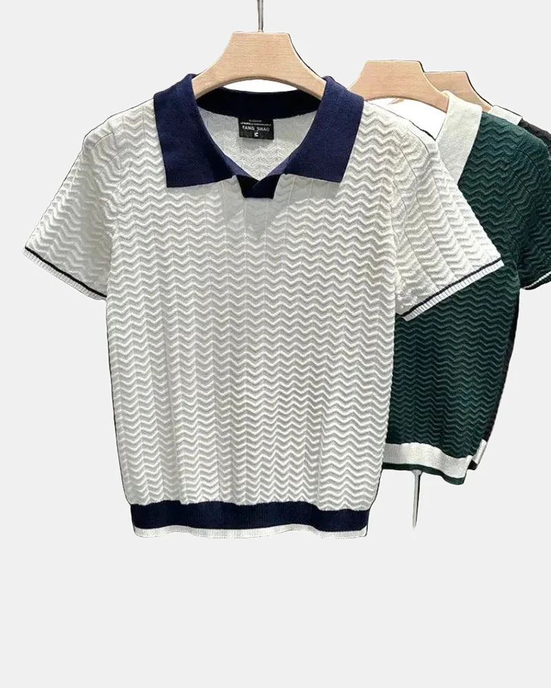 Luca Men's Polo Shirt, Riccio Fabric