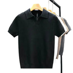 Breathable Knit Polo Shirt
