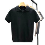 Breathable Knit Polo Shirt