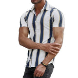 Striped Short-Sleeve Summer Shirt