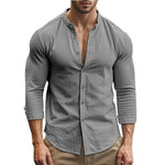 Casual Summer Cotton and Linen Shirt