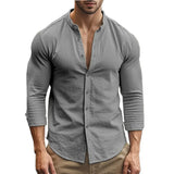 Casual Summer Cotton and Linen Shirt