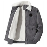 Elegant Corduroy Fleece Jacket