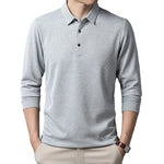 Elegant Long-Sleeve Polo Shirt