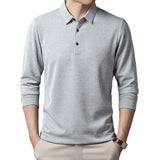 Elegant Long-Sleeve Polo Shirt
