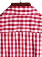 Cotton Summer Short Sleeve Shirt for Men, Solid Color, with Pocket and Buttons
