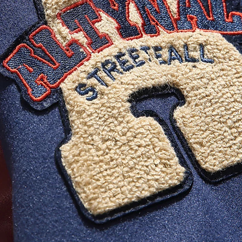 Men's Baseball Jacket Blue