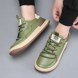 High-Sole Leather Shoes