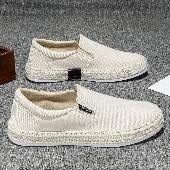 Breathable Canvas Slip-On Shoes