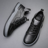 High-Sole Leather Shoes