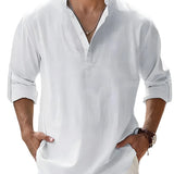 Piotr - Breathable Linen Men's Shirt