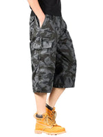 Long Cotton Cargo Shorts