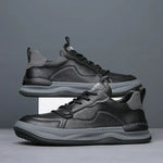 High-Sole Leather Shoes
