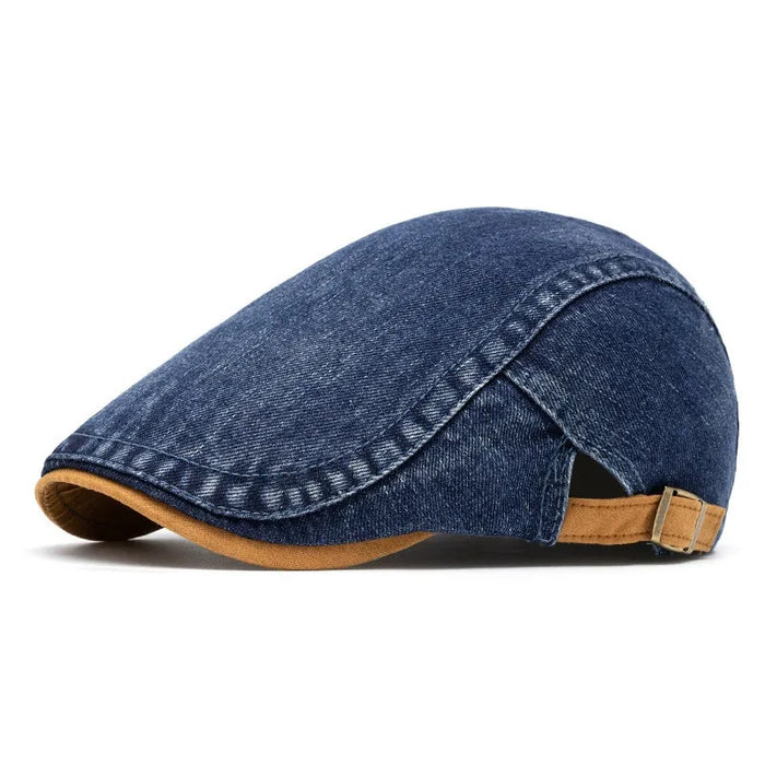 Cazel Men's Cap, Adjustable, Vintage, Navy and Sky Blue