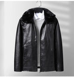 Leather Fleece Jacket